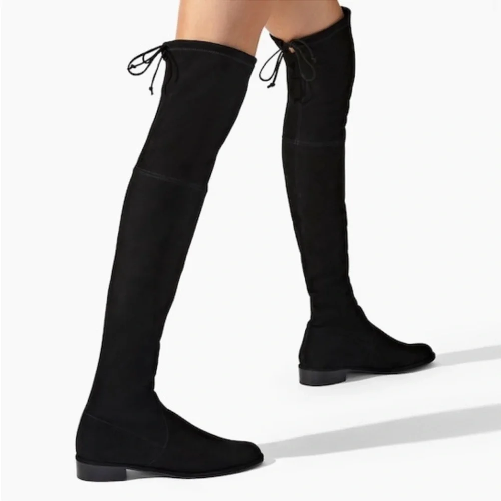 Stuart Weitzman Lowland Black Suede Over the Knee
Boot Size 6 - Picture 6 of 16